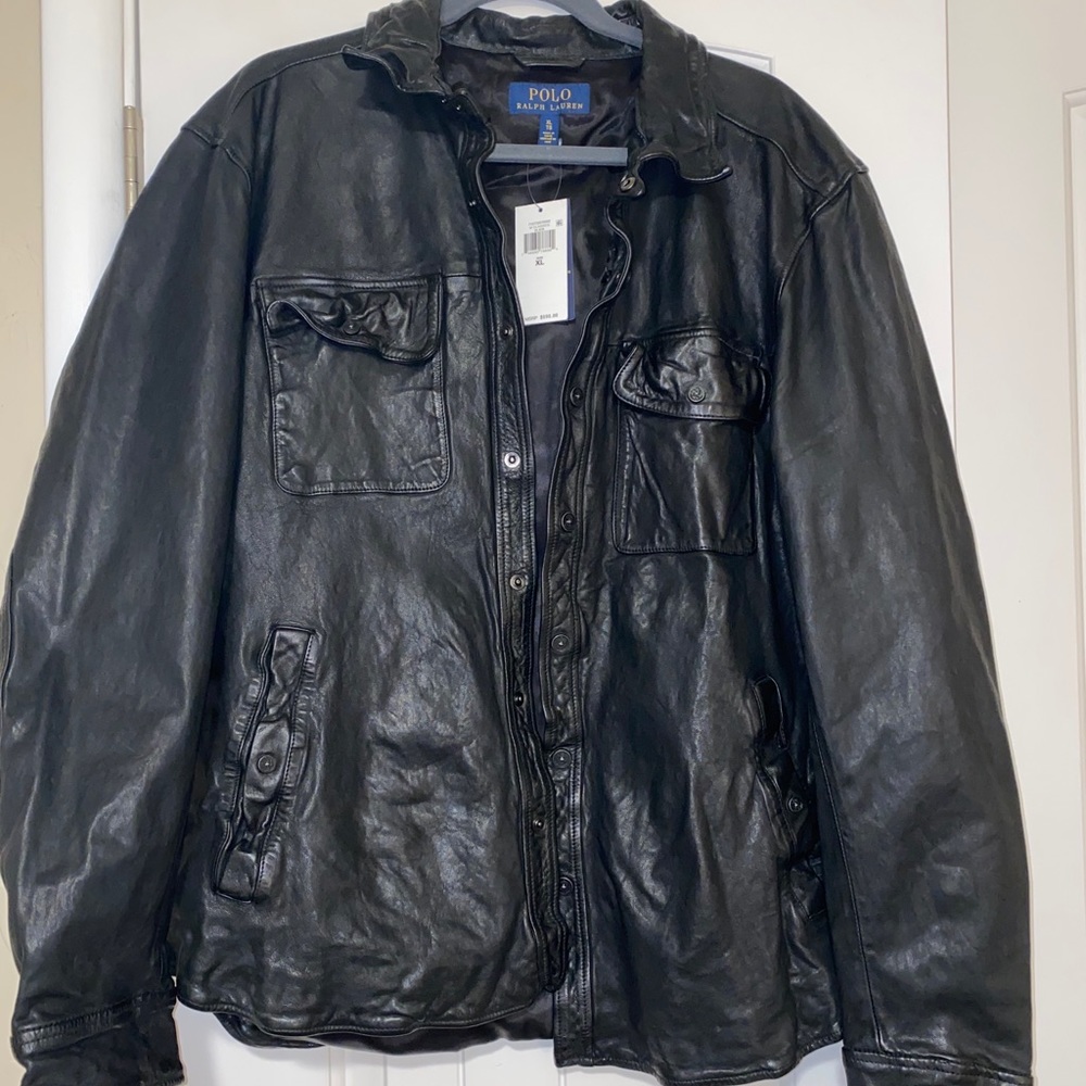 Ralph Lauren Washed Leather Jacket